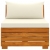 4-osobowa sofa ogrodowa z poduszkami, lite drewno akacjowe