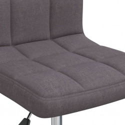 Obrotowe krzesło stołowe, kolor taupe, tapicerowane tkaniną