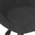 Obrotowe krzesło stołowe, czarne, tapicerowane aksamitem