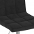 Obrotowe krzesła stołowe, 4 szt., czarne, obite aksamitem