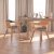 Krzesła stołowe, 2 szt., jasnoszare, gięte drewno i tkanina