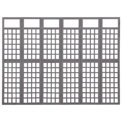 Parawan pokojowy 6-panelowy/trejaż, drewno jodłowe, 242,5x180cm