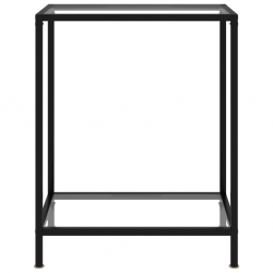 Stolik konsolowy, przezroczysty, 60x35x75 cm, szkło hartowane