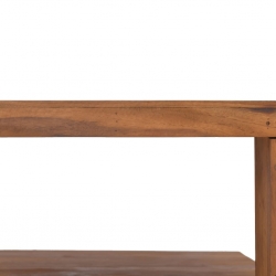 Stolik kawowy, 65 x 65 x 33 cm, lite drewno tekowe