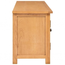Szafka pod telewizor, 110x35x44 cm, lite drewno dębowe