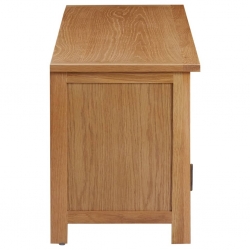Szafka pod telewizor, 110x35x44 cm, lite drewno dębowe