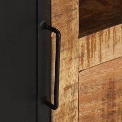Szafka pod telewizor, 110x31x46 cm, surowe drewno mango