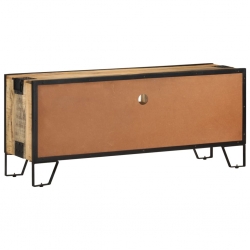 Szafka pod telewizor, 110x31x46 cm, surowe drewno mango
