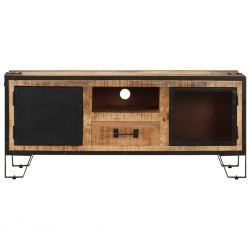 Szafka pod telewizor, 110x31x46 cm, surowe drewno mango