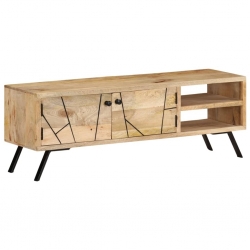 Szafka pod telewizor, 110x30x40 cm, lite drewno mango