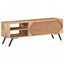 Szafka pod telewizor, 110x30x40 cm, lite drewno mango
