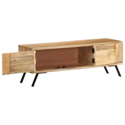 Szafka pod telewizor, 110x30x40 cm, lite drewno mango
