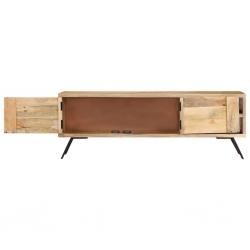 Szafka pod telewizor, 110x30x40 cm, lite drewno mango