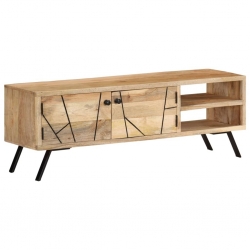 Szafka pod telewizor, 110x30x40 cm, lite drewno mango