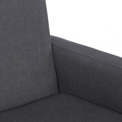 Fotel bujany, ciemnoszary, tapicerowany tkaniną