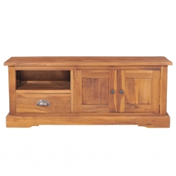 Szafka pod telewizor, 100x30x40 cm, lite drewno tekowe