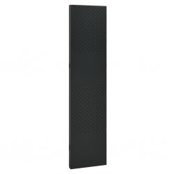 Parawan 3-panelowy, czarny, 120 x 180 cm, stalowy