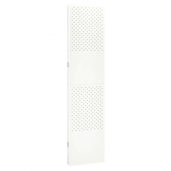 Parawan 3-panelowy, biały, 120 x 180 cm, stalowy
