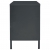 Szafka pod telewizor, antracytowa, 105x35x52 cm, stal i szkło