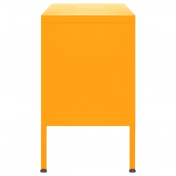 Szafka pod telewizor, musztardowa, 105x35x50 cm, stalowa