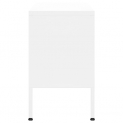 Szafka pod telewizor, biała, 105x35x50 cm, stalowa
