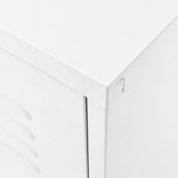 Szafka pod telewizor, biała, 105x35x50 cm, stalowa