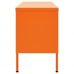 Szafka pod telewizor, pomarańczowa, 105x35x50 cm, stalowa