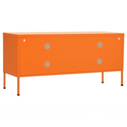 Szafka pod telewizor, pomarańczowa, 105x35x50 cm, stalowa