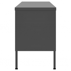Szafka pod telewizor, antracytowa, 105x35x50 cm, stalowa