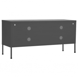 Szafka pod telewizor, antracytowa, 105x35x50 cm, stalowa