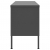 Szafka pod telewizor, antracytowa, 105x35x50 cm, stalowa