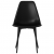 Krzesła stołowe, 2 sztuki, czarne, PP