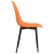 Krzesła stołowe, 4 szt., pomarańczowe, PP
