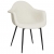 Krzesło do jadalni, kremowe, tapicerowane tkaniną