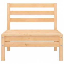 Ogrodowa sofa środkowa, lite drewno sosnowe