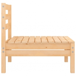 Ogrodowa sofa środkowa, lite drewno sosnowe
