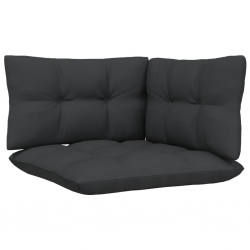 2-osobowa sofa ogrodowa z poduszkami, białe drewno sosnowe