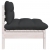 2-osobowa sofa ogrodowa z poduszkami, biała, drewno sosnowe