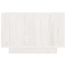 Stolik kawowy, biały, 50x50x33,5 cm, drewno sosnowe