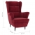 Fotel w kolorze winnej czerwieni, aksamitny