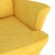 Fotel musztardowożółty, aksamitny