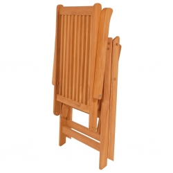 Krzesła ogrodowe, 4 szt., z poduszkami w czerwoną kratkę, tek
