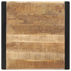 Stolik jadalniany, 70x70x75 cm, lite, surowe drewno mango