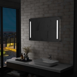 Ścienne lustro łazienkowe z LED, 100 x 60 cm