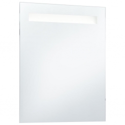 Ścienne lustro łazienkowe z LED, 50 x 60 cm
