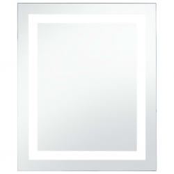 Ścienne lustro łazienkowe z LED i czujnikiem dotyku, 50x60 cm