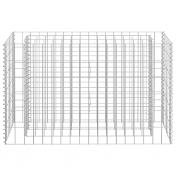 Podwyższona donica gabionowa, galwanizowana stal, 90x30x60 cm
