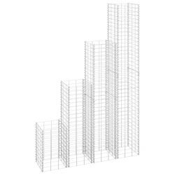 Wysokie donice gabionowe, 16 szt., 30x30x50/100/150/200 cm