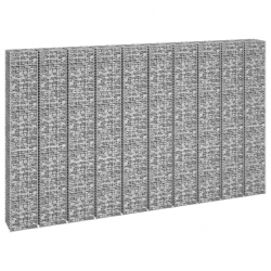 Wysokie donice gabionowe, 16 szt., 30x30x50/100/150/200 cm