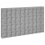 Wysokie donice gabionowe, 16 szt., 30x30x50/100/150/200 cm